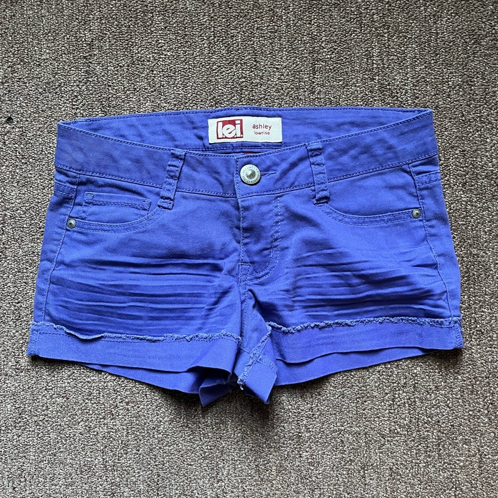 LEI Women's Blue Denim Shorts